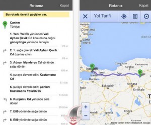 google maps kilometre hesaplama